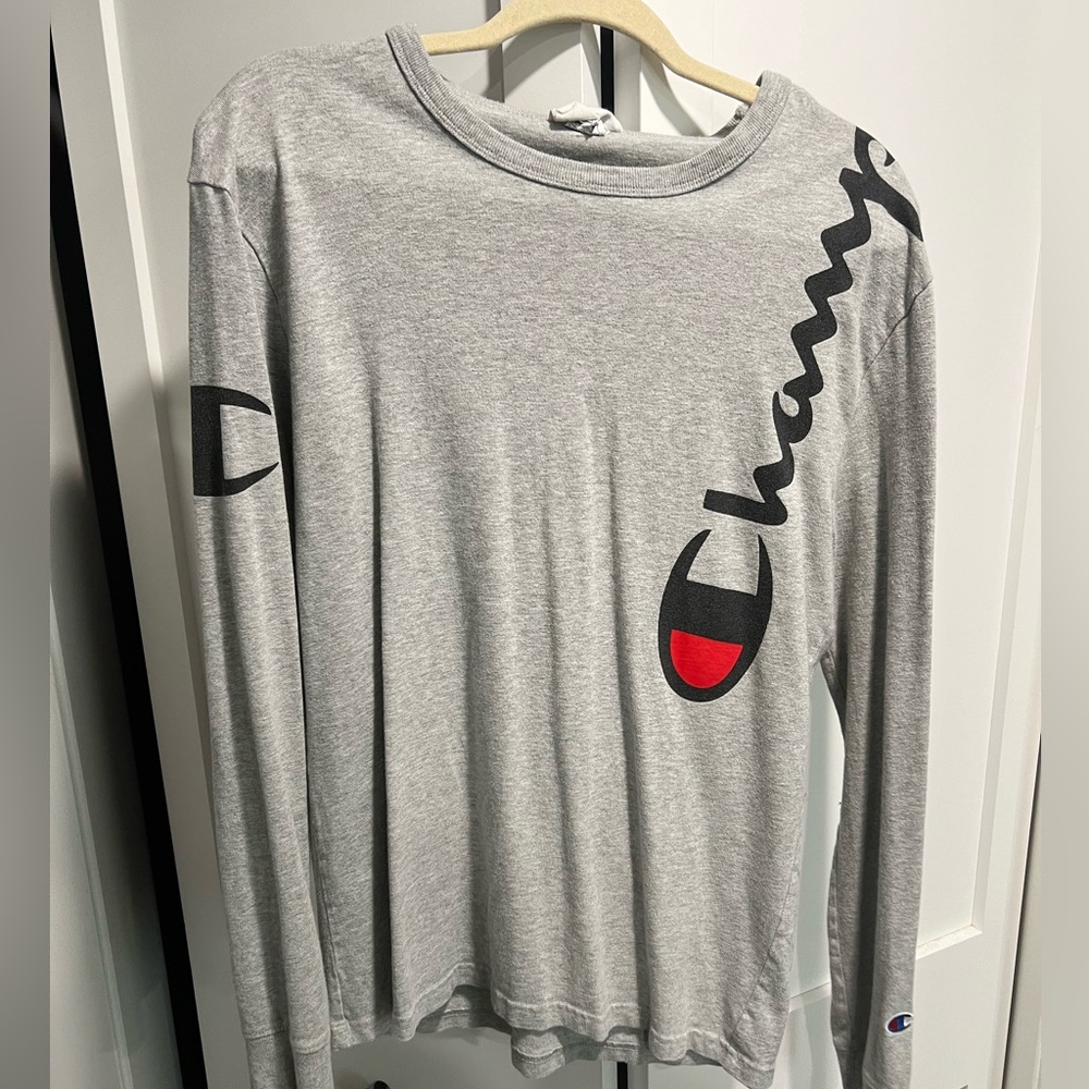 Medium gray champion long sleeve